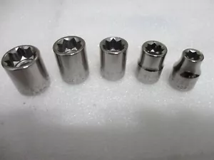 5 Pc. Craftsman torx star sockets * MADE IN USA * Brand New - Never Used - - Bild 1 von 3