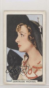 1935 Gallaher Portraits of Famous Stars Tobacco Gertrude Michael #2 1md