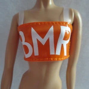 NEU! Barbie BMR1959 Made To Move AA Puppe orange plissiert kurzes Oberteil ~ Kleidung - Bild 1 von 4