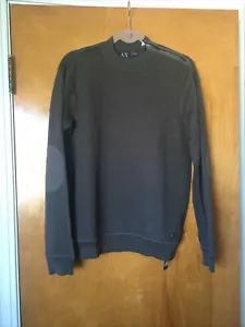 Armani Exchange Olive Green Sweater, Elbow Patches L - Picture 1 of 10