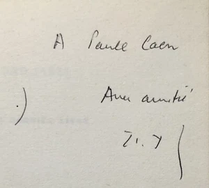EO SP 1973 ENVOI dédicace Edmond Jabès : El, ou ou le dernier livre - Imagen 1 de 3