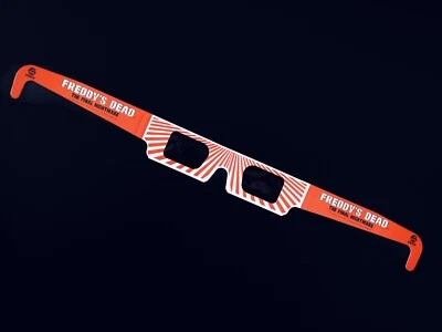 1991 FREDDY`S DEAD 3D Glasses UNUSED Guild New-Line Nightmare Elm Street RARE — 第 1/4 张图片