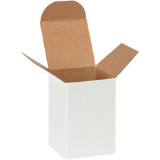 Practical White Tuck Cartons 2x2x3" - 1000 Pcs: Stylish Design