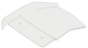 SLICER GUARD CLEAR PERSPEX PLASTIC FINGER SAFETY SHIELD WITH 93mm HOLE CENTRES - Picture 1 of 18