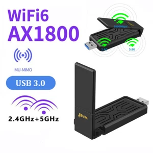 WIFI Adapter WLAN USB 3.0 Stick 1300/1800Mbps 2.4G/5G Dongle Antenne für PC DE - Bild 1 von 19