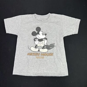 Vintage Disney Mickey Mouse Kids Shirt Size Small (6/7) Short Sleeve - Picture 1 of 5