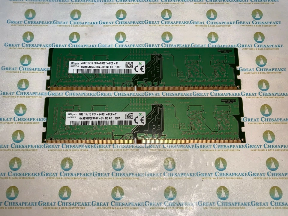 "Lote de 2" SK Hynix HMA851U6CJR6N-UH 8GB Total (4GBx2) PC4-2400T DDR4 ¡PROBADO! Foto 1 de 1