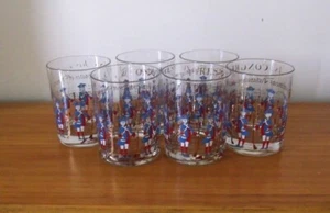 Vintage George Briard Fourth of July Independence Highball Glasses Set of 6 - Picture 1 of 4