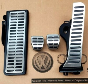 original VW Golf Plus Pedale R-Line Pedalset Pedalkappen Fußstütze pedal pads - Bild 1 von 1