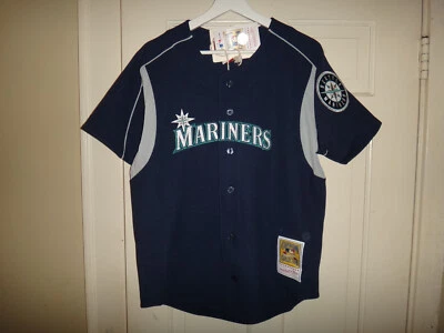 Ichiro Suzuki 2003 Seattle Mariners Mitchell & Ness Men's Button Front BP Jersey - Image 1 of 4