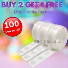 100 - 1000 Adhesive Dots Tape DIY Balloon Double Sided Glue Sticky Sticker UK