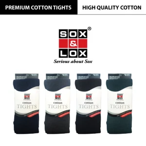 SOX & LOX- Premium Cotton School Tights / Kids,Children,Girls,Women Size [KOREA] - Picture 1 of 7