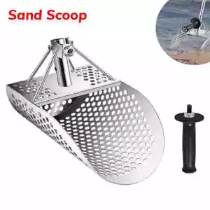 Beach Sand Scoop Shovel Stainless Steel Lightweight Rustproof Metal Detector UK - Picture 1 of 6