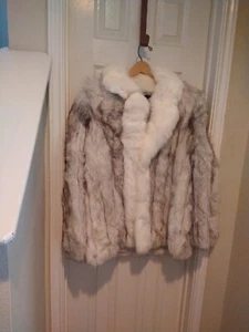 Genuine Vintage Fox Fur Coat By Rosendorf/Evans Size 20 Custom Made Mint - Picture 1 of 10