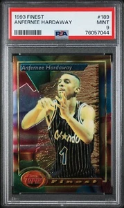 1993 Finest Anfernee Hardaway #189 Orlando Magic Foil NBA PSA 9 COME NUOVO grado fresco - Foto 1 di 2
