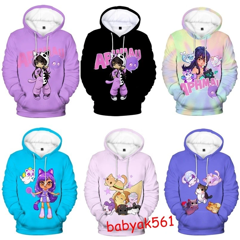 MARKENLOS Aphmau Kostüme Kinder Mädchen Hoodie Langarm Pullover Top Sport Trainings Top