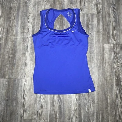 Tenis Nike Serena Rally tejido sin mangas recortado trasero 447034 azul real talla M Foto 1 de 4