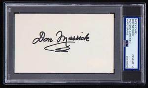 Don Messick Signed Index Card (PSA GEM MT 10 &JSA) Voice of Scooby Doo  - Picture 1 of 2