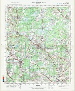 Russische Sowjetische Militär Topographische Karte - JUODUPE (Litauen), 1:100K, hrsg. 1984 - Bild 1 von 6