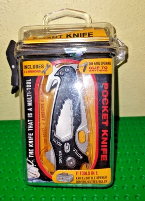 TRUE UTILITY TU57 Smart Pocket Knife 11-Tools Multi Tool w/ Case - Image 1 of 2