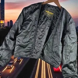 Unik Ultra LINER (Only) Men 40 Motorcycle Biker Bomber Jacket Black Quilted - Picture 1 of 6
