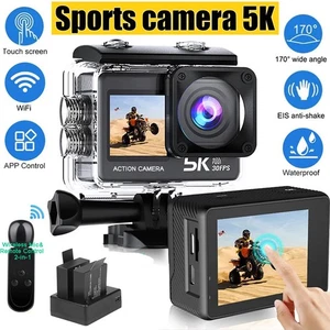 5K 4K EIS WIFI Action Kamera Sport Fahrrad Recorder Wasserdicht Kabellos Mikrofon - Bild 1 von 26