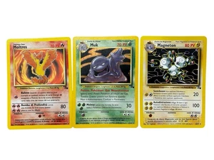 🔥 Lotto 43 Carte Pokémon Fossil 1999 ITA – Moltres, Muk – Rare Olografiche! - Foto 1 di 2