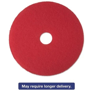 3M Red Buffer Floor Pads 5100 Low-Speed 16" 5/Carton 08391 - Picture 1 of 2
