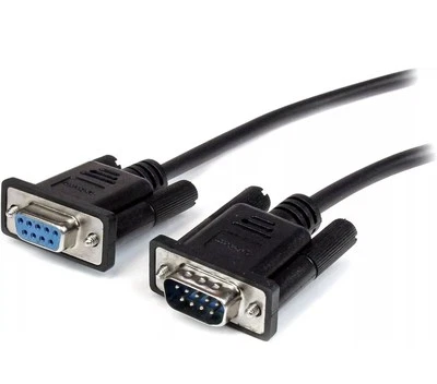 (E) StarTech 1m Black Straight Through DB9 RS232 Serial Cable - DB9 RS232 Serial - Image 1 of 4