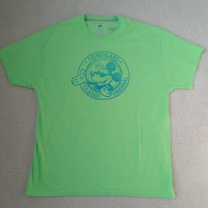 Hanes Xtemp Disneyland Classic Original Green Crewneck T-shirt Size XL - Picture 1 of 3