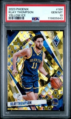 PSA 10 Klay Thompson 2023 Phoenix #164 YELLOW ICE /175 Jersey Color Match GSW - Image 1 of 2