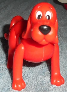 2000 Subway 2 3/4" Clifford The Big Red Dog PBS Kids Hard Figure Toy Poseable - Picture 1 of 6