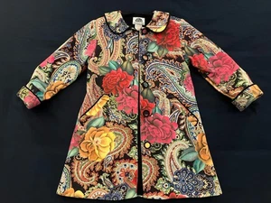 Leeper Kinder Mantel Blumenmuster A-Linie Gr. 4T leicht gefüttert - Bild 1 von 7