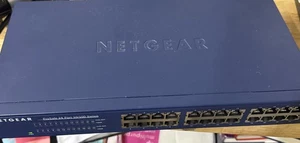 NETGEAR ProSafe 24 Smart Switch 24 Ports 10/100 with 2 Gigabit ports JFD524 - Picture 1 of 7