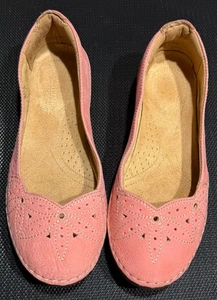 Naturalizer Kipper SZ 7W  Women’s Pink Leather Slip on Shoes - Picture 1 of 10
