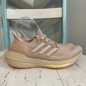 Adidas UltraBoost 21 Running Gym Sneakers Women's Size 6.5 Ash Pearl EUC FY0391 - Picture 1 of 9