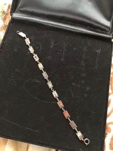 Antik Armband, Emaille Städte Bilder 835Silber - Bild 1 von 2