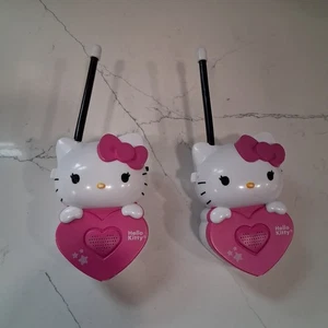 Hello Kitty Walkie Talkie per bambini set radio 2 vie cuori rosa 2013 Sanrio - Foto 1 di 5