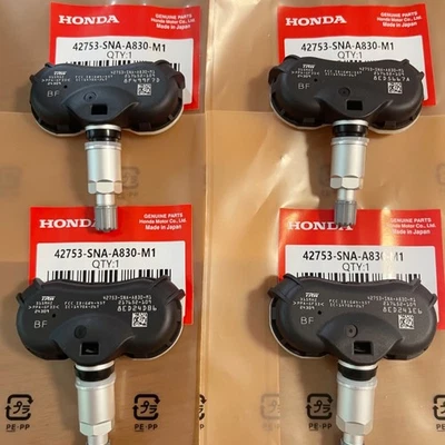 4x OEM TPMS Tire Pressure Sensor 42753-SNA-A830-M1 for Odyssey Civic CR-Z  Foto 1 de 4