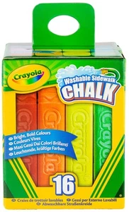Crayola Gesso Lavabile per Passeggiata - Colori Assortiti 16/Pkg (Confezione da 4) - Foto 1 di 1