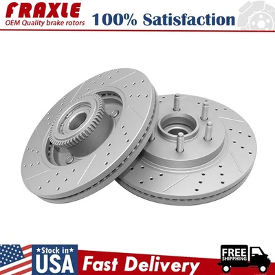 Kit de rotores de disco de freio dianteiro para Ford Lobo F-150 2004 2005 2006 2007 2008 Mark Lt - Imagem 1 de 4