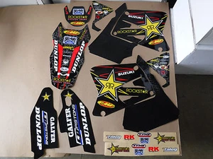 TEAM ROCKSTAR GRAPHICS SUZUKI RM125 RM250 2001 2002 2003 2004 2005 2006 2007 08 - Picture 1 of 1