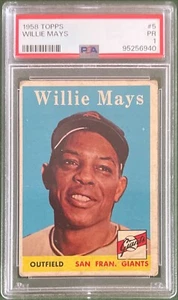 1958 TOPPS WILLIE MAYS #5 PSA 1 SAN FRANCISCO GIANTS - Picture 1 of 2