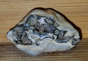 Crowleys Ridge Old Vein Lace Agate Crazy Fortification Bands & Druzy 38G E2CL23 - Picture 1 of 17