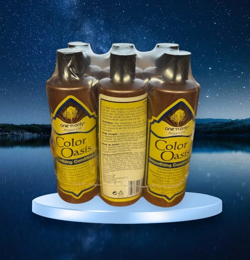 3 One 'n Only Argan Oil Color Oasis Smoothing Conditioner 12oz Bottles