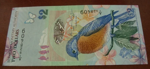 Bermuda 2009 $2 Circulated Note Cover