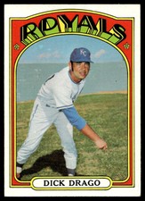 1972 Topps Dick Drago Kansas City Royals #205