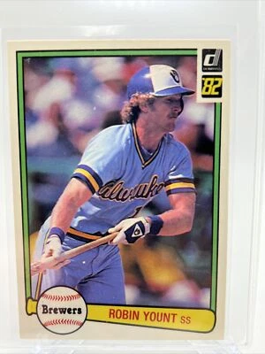1982 年 Donruss Robin Yount 棒球卡 #510 近乎完好-MT 免运费 — 第 1/3 张图片