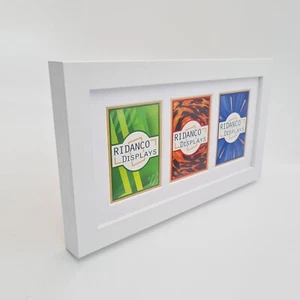 Marco de 3 cartas coleccionables blanco para TCG, Pokemon, Yu-Gi-Oh!, MTG, estuche deportivo - Imagen 1 de 5