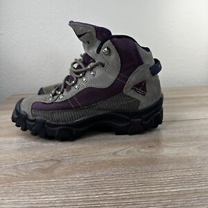 Vintage Nike ACG Hiking Boots Women’s 7.5 Tan Purple 1996 90s Work Streetwear